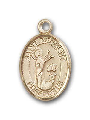 14K Gold St. Kenneth Pendant