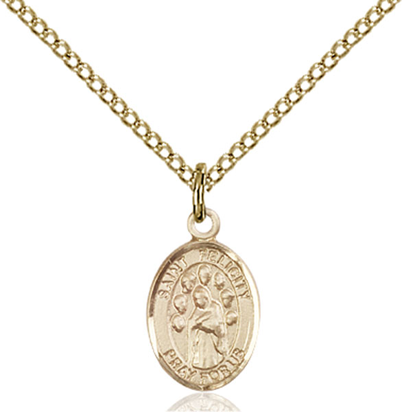 14K Gold-Filled St. Felicity Pendant