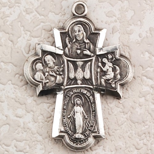 catholic four way medal