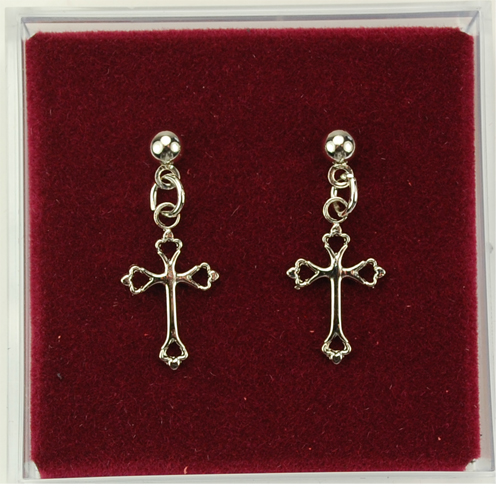 Rf Cross Earrings