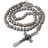 Stainless Steel and Paracord Miraculous Medal Rosary