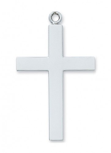 Sterling Silver Lords Prayer Cross 24-inch Chain"