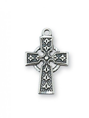 Sterling Silver Celtic Cross with 16" Chain - SALE