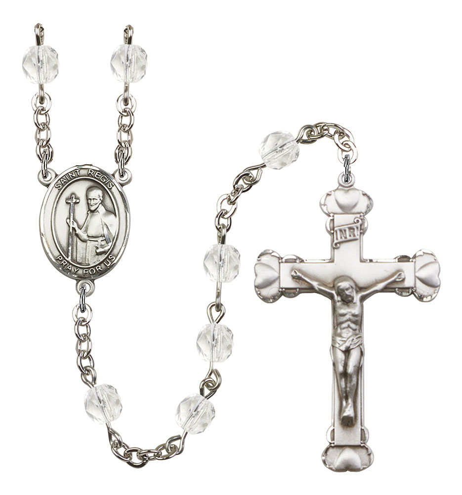 Saint Regis Engravable Rosary with Crystal Beads