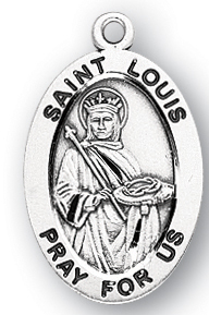 Sterling Silver Oval Shaped St. Louis Medal