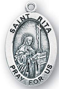 St. Rita Of Cascia Medals and Engravable Catholic Jewelry
