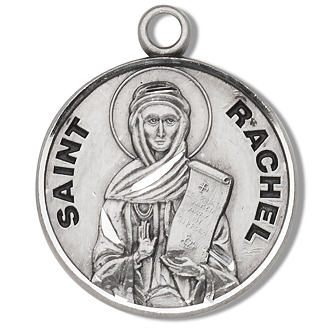 Sterling Silver Round Shaped St. Rachel Medal