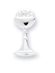 Sterling Silver Chalice Lapel Pin