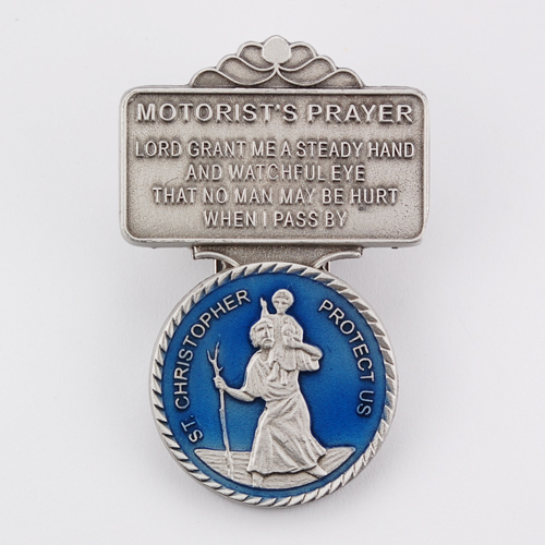 St. Christopher Visor Clip Carded