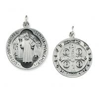 Sterling Silver St.Benedict Pendant