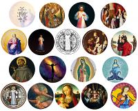 18-piece Deluxe Catholic Sticker Assortment