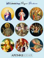 Religious Stickers - Sheet of 12 Catholic stickers