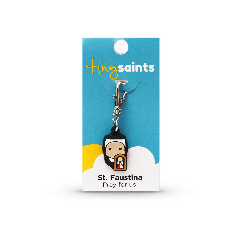 St. Faustina Tiny Saint Charm