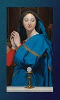 Mary Adoring the Eucharist Refrigerator Magnet