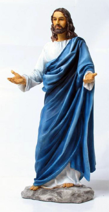 Welcoming Christ Hand-Painted Colors 12"