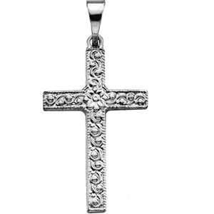 White gold religious deals necklaces