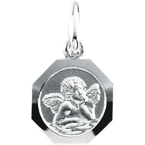 White Gold Angel Pendant