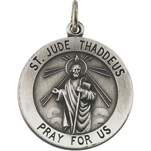 st jude medal silver