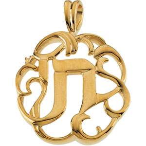 Platinum Chai Pendant