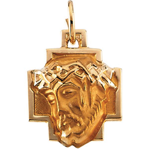 Free Ship 16 pcs bronze plated Jesus cross charms pendant 76x50mm B1844