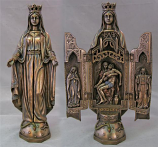 Our Lady Of Sorrows 11" Statue Triptych