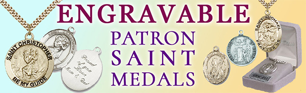 Engraved Patron Saint Medals